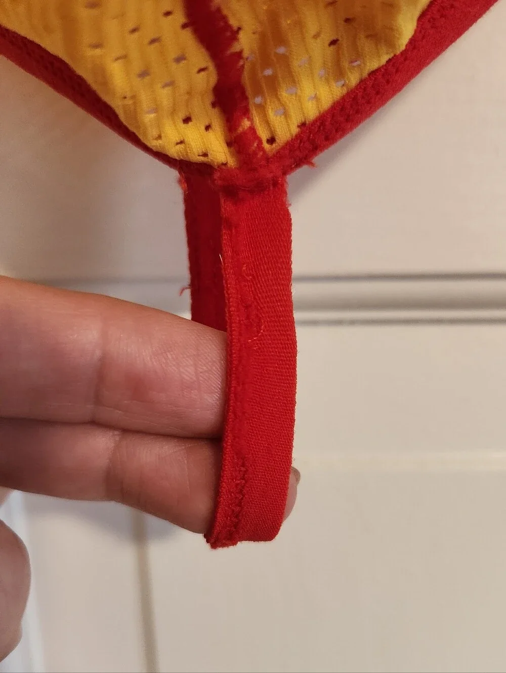 😈Wang Jiang😈 - Yellow/Red Mesh G-String